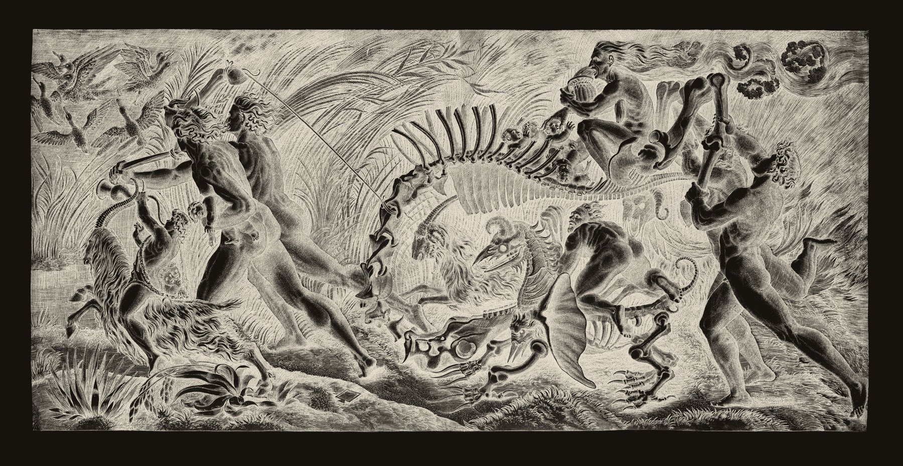 Lo Stregozzo (The Witch's Procession), Agostino Veneziano, ca. 1515–25